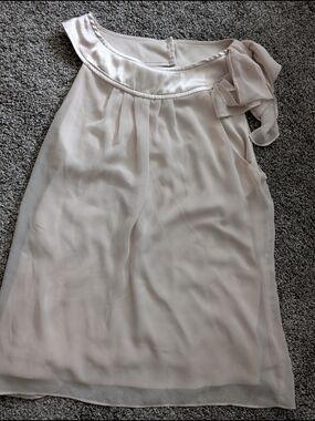 J.B.S. Women's Pale Blush One-Shoulder Chiffon Top